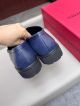 Ferragamo Man Blue Calfskin Business Leather Shoes 0428102 (5)_th.jpg